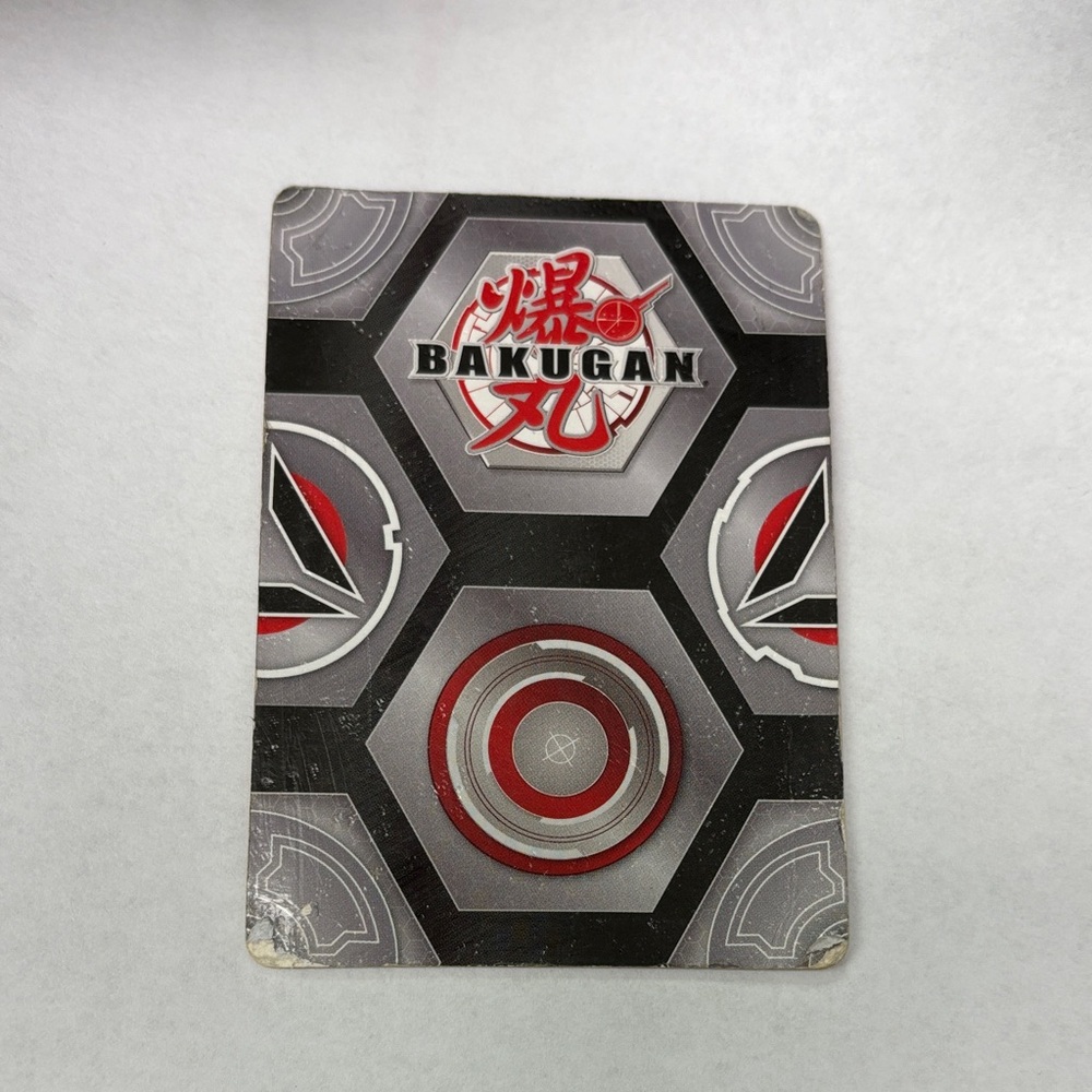 Bakugan Red and Black Game Card